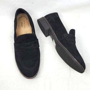 Clarks‎ Collection Black Suede Loafer